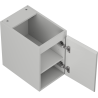 Mexen Orio armoire de salle de bain sous-lavabo 30 cm, 1 porte, gris mat - 91A11-03047-1-BF62