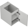 Mexen Orio meuble de salle de bains sous vasque 30 cm, 1 porte, gris mat - 91A11-03047-1-BF62