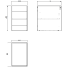 Mexen Orio armoire de salle de bains sous lavabo 30 cm, 1 porte, graphite mat - 91A11-03047-1-BF66