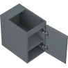 Mexen Orio meuble de salle de bains sous lavabo 30 cm, 1 porte, graphite mat - 91A11-03047-1-BF66