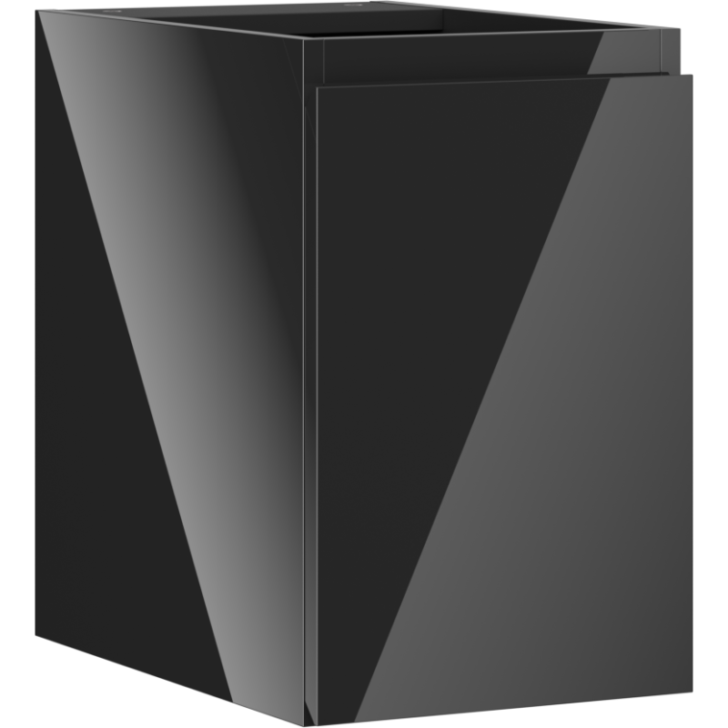 Mexen Orio armoire de salle de bain sous-lavabo 30 cm, 1 porte, noir brillant - 91A11-03047-1-BF70