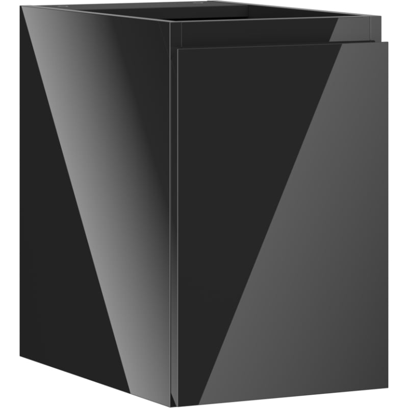 Mexen Orio meuble de salle de bains sous vasque 30 cm, 1 porte, noir brillant - 91A11-03047-1-BF70