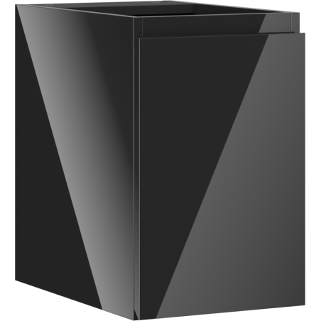 Mexen Orio armoire de salle de bain sous vasque 30 cm, 1 porte, noir brillant - 91A11-03047-1-BF70
