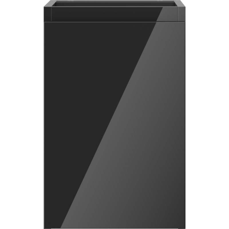 Mexen Orio armoire de salle de bain sous vasque 30 cm, 1 porte, noir brillant - 91A11-03047-1-BF70