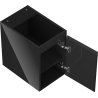Mexen Orio armoire de salle de bain sous-lavabo 30 cm, 1 porte, noir brillant - 91A11-03047-1-BF70