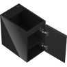 Mexen Orio meuble de salle de bains sous vasque 30 cm, 1 porte, noir brillant - 91A11-03047-1-BF70