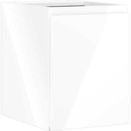 Mexen Orio meuble de salle de bains sous-vasque 35 cm, 1 porte, blanc brillant - 91A11-03547-1-BF00
