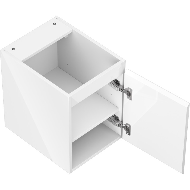 Mexen Orio meuble de salle de bains sous-vasque 35 cm, 1 porte, blanc brillant - 91A11-03547-1-BF00