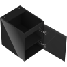 Mexen Orio meuble de salle de bains sous-vasque 35 cm, 1 porte, noir brillant - 91A11-03547-1-BF70