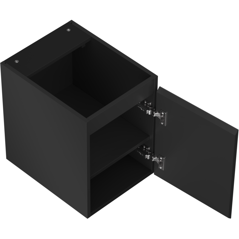 Mexen Orio meuble de salle de bain sous lavabo 35 cm, 1 porte, noir mat - 91A11-03547-1-BF71