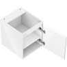 Mexen Orio meuble de salle de bains sous vasque 40 cm, 1 porte, blanc brillant - 91A11-04047-1-BF00