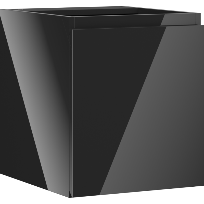 Mexen Orio meuble de salle de bains sous-lavabo 40 cm, 1 porte, noir brillant - 91A11-04047-1-BF70