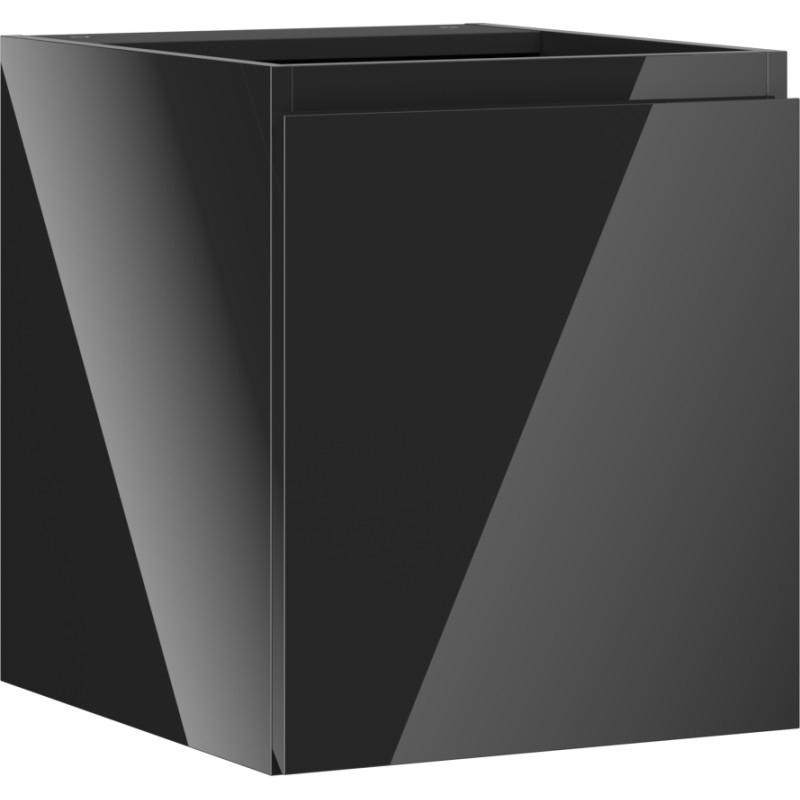 Mexen Orio meuble salle de bains sous-vasque 40 cm, 1 porte, noir brillant - 91A11-04047-1-BF70