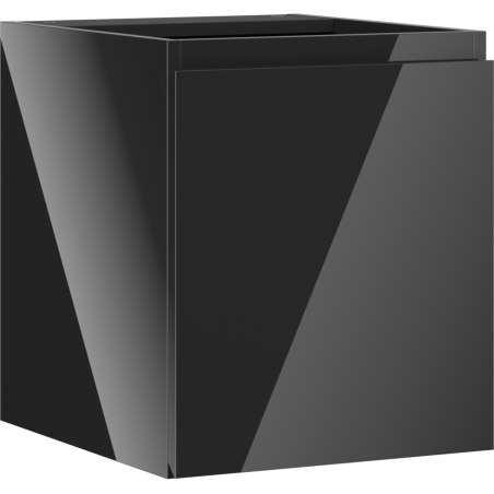 Mexen Orio meuble de salle de bain sous-lavabo 40 cm, 1 porte, noir brillant - 91A11-04047-1-BF70