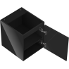Mexen Orio meuble de salle de bain sous-lavabo 40 cm, 1 porte, noir brillant - 91A11-04047-1-BF70
