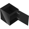 Mexen Orio meuble de salle de bains sous-lavabo 40 cm, 1 porte, noir brillant - 91A11-04047-1-BF70