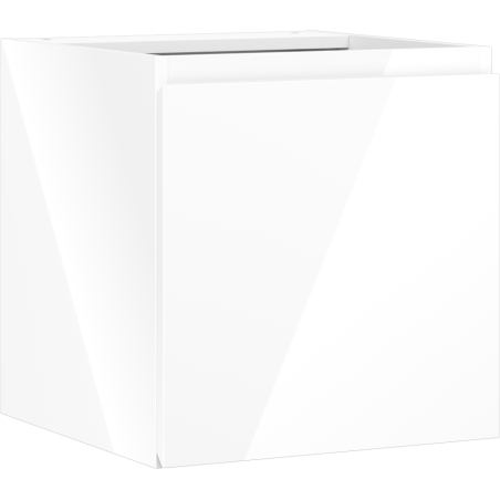 Mexen Orio armoire de salle de bain sous-lavabo 45 cm, 1 porte, finition blanche brillante - 91A11-04547-1-BF00