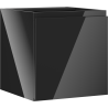 Mexen Orio armoire de salle de bain sous lavabo 45 cm, 1 porte, noir brillant - 91A11-04547-1-BF70