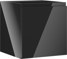 Mexen Orio armoire de salle de bains sous lavabo 45 cm, 1 porte, noir brillant - 91A11-04547-1-BF70