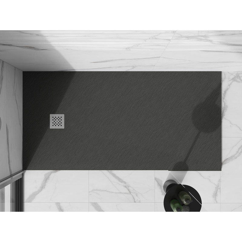 Mexen Stone+ receveur de douche composite rectangulaire 180 x 70 cm, anthracite - 44717018