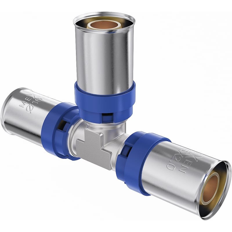 Mexen PEX-P raccord en T à sertir, pressé PEX 25 x 25 x 25 - W97130-252525-00