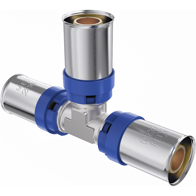 Mexen PEX-P té de compression, à sertir PEX 25 x 25 x 25 - W97130-252525-00