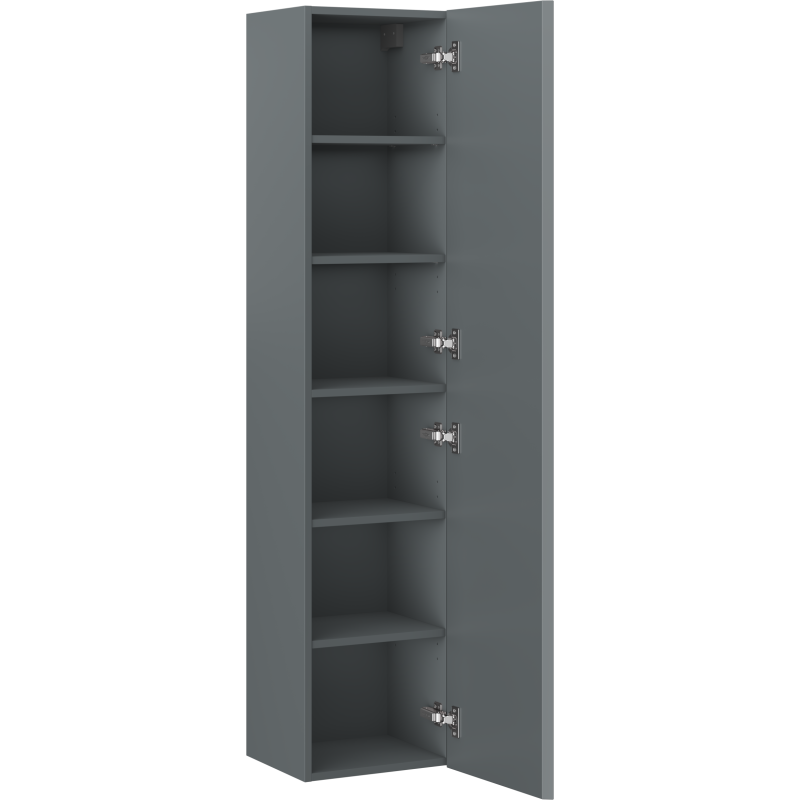 Mexen Orio colonne de salle de bain 35 cm, 1 porte, graphite mat - 91A11-03016-1-BF66