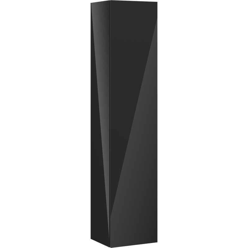 Mexen Orio colonne de salle de bain 35 cm, 1 porte, noir brillant - 91A11-03016-1-BF70