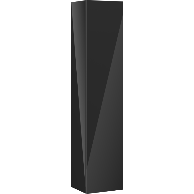 Mexen Orio colonne de salle de bains 35 cm, 1 porte, noir brillant - 91A11-03016-1-BF70