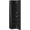 Mexen Orio colonne de salle de bain 35 cm, 1 porte, noir brillant - 91A11-03016-1-BF70