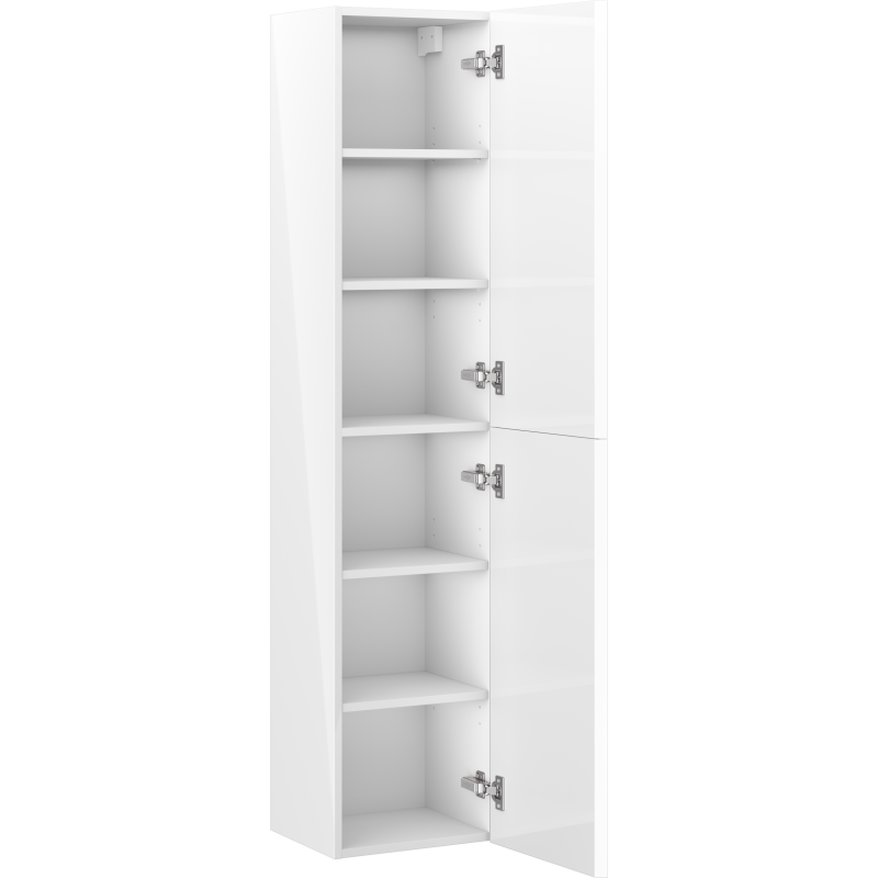 Mexen Orio colonne de salle de bain 35 cm, 2 portes, blanc brillant - 91A11-03016-2-BF00