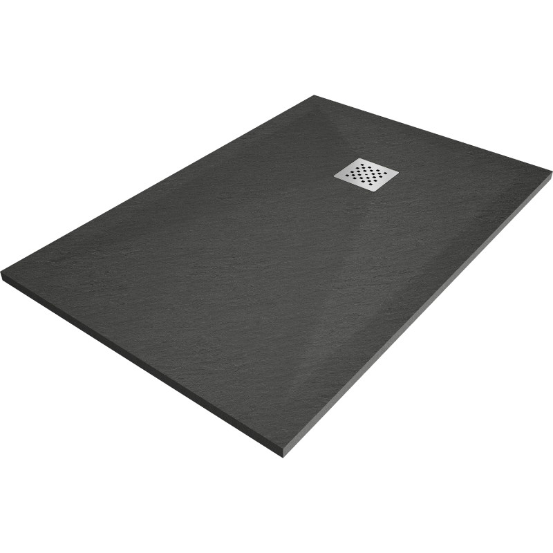 Mexen Stone+ bac à douche composite rectangulaire 90 x 80 cm, anthracite - 44718090