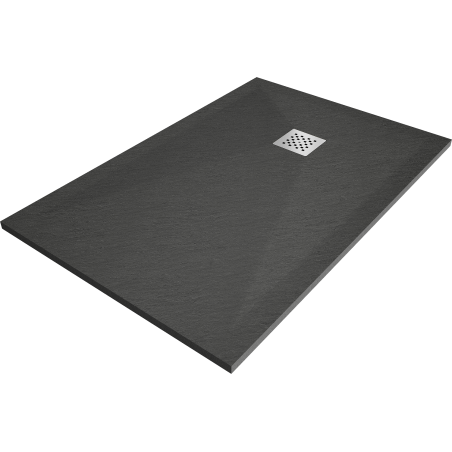 Mexen Stone+ receveur de douche rectangulaire composite 90 x 80 cm, anthracite - 44718090
