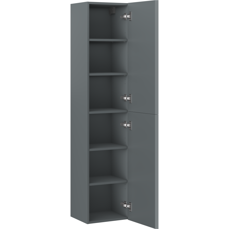 Mexen Orio colonne de salle de bain 35 cm, 2 portes, graphite mat - 91A11-03016-2-BF66