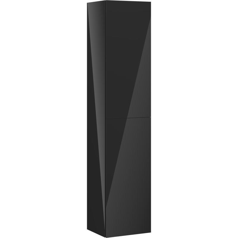 Mexen Orio colonne de salle de bain 35 cm, 2 portes, noir brillant - 91A11-03016-2-BF70