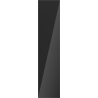 Mexen Orio colonne de salle de bain 35 cm, 2 portes, noir brillant - 91A11-03016-2-BF70