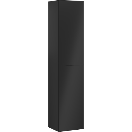 Mexen Orio colonne de salle de bains 35 cm, 2 portes, noir mat - 91A11-03016-2-BF71