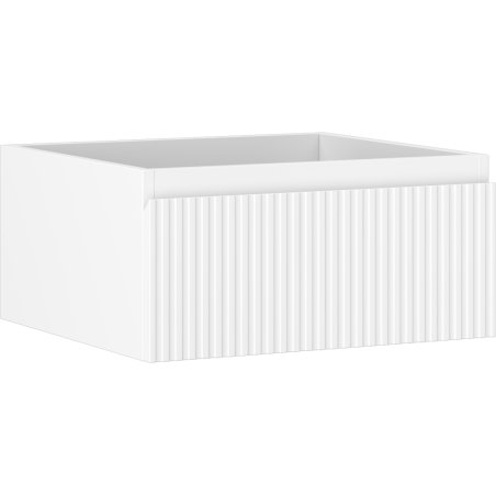 Mexen Rivel meuble de salle de bain sous lavabo 50 cm, 1 tiroir, rainuré, blanc mat- 91A20-05023-1-BF01