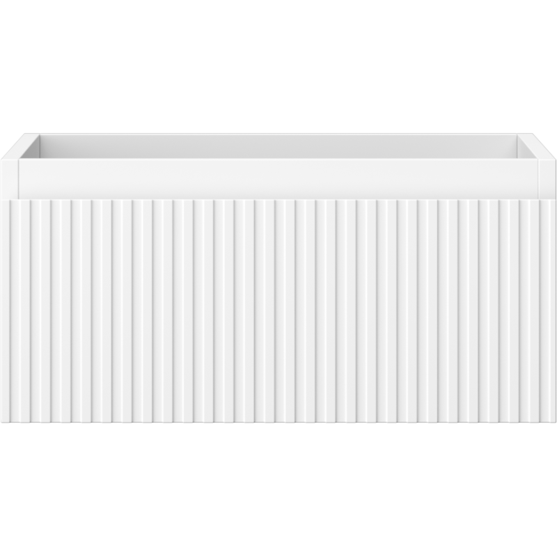 Mexen Rivel armoire de salle de bain sous lavabo 50 cm, 1 tiroir, rainurée, blanc mat- 91A20-05023-1-BF01