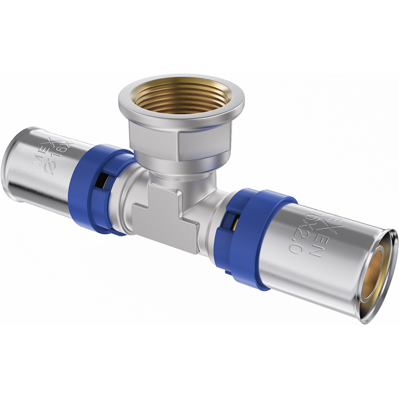 Mexen PEX-P tee à sertir, à presser PEX 32 x 3/4 GW x 32 - W97132-3234F32-00