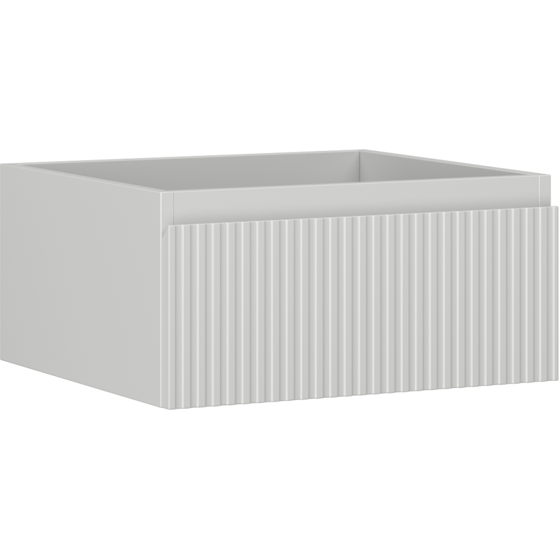 Mexen Rivel meuble de salle de bain sous lavabo 50 cm, 1 tiroir, rainuré, gris mat - 91A20-05023-1-BF62