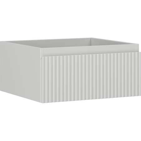 Mexen Rivel meuble de salle de bain sous-vasque 50 cm, 1 tiroir, rainuré, gris mat - 91A20-05023-1-BF62