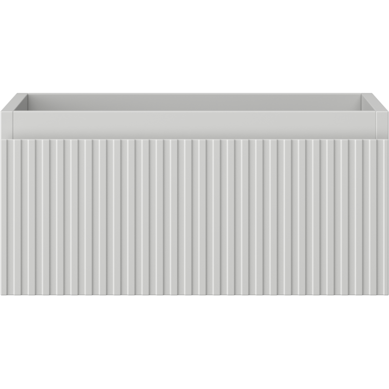 Mexen Rivel meuble de salle de bain sous-vasque 50 cm, 1 tiroir, rainuré, gris mat - 91A20-05023-1-BF62