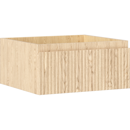 Mexen Rivel meuble de salle de bain sous lavabo 50 cm, 1 tiroir, rainuré, chêne - 91A20-05023-1-BF81