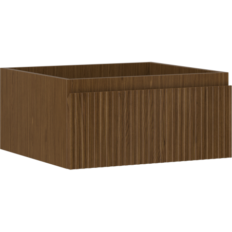 Mexen Rivel armoire de salle de bain sous-lavabo 50 cm, 1 tiroir, rainurée, noyer - 91A20-05023-1-BF86