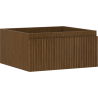 Mexen Rivel armoire de salle de bain sous-lavabo 50 cm, 1 tiroir, rainurée, noyer - 91A20-05023-1-BF86