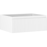 Mexen Rivel meuble de salle de bain 60 cm, 1 tiroir, rainuré, blanc mat - 91A20-06023-1-BF01