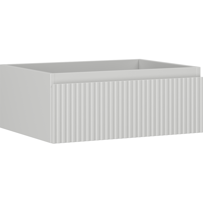 Mexen Rivel meuble de salle de bain sous-lavabo 60 cm, 1 tiroir, rainuré, gris mat - 91A20-06023-1-BF62
