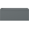 Mexen Rivel meuble de salle de bain sous-lavabo 60 cm, 1 tiroir, cannelé, graphite mat - 91A20-06023-1-BF66