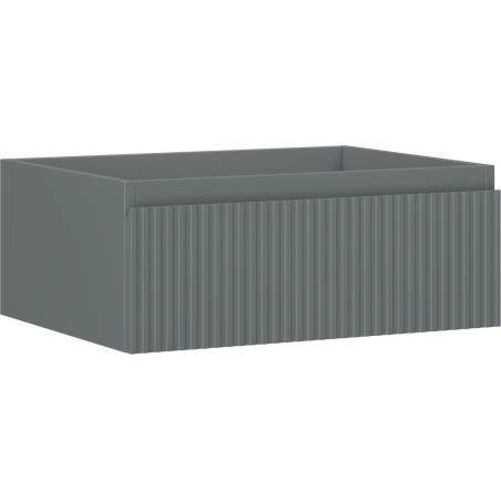 Mexen Rivel meuble de salle de bain sous-lavabo 60 cm, 1 tiroir, cannelé, graphite mat - 91A20-06023-1-BF66